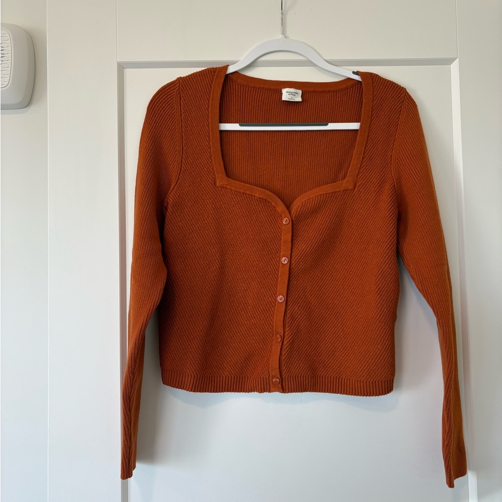 Abercrombie & Fitch Women's Cardigan in Rust